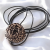 Leopar Desenli Gül Choker Mum İp Choker Kolye ( İp Uzunluğu 140 Cm ) Ko_3273