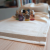 Arasta Design Düz Keten Natural Krem Rengi, Jüt Bordürlü Runner, 40x140 Cm