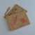Yaprak Desenli Jüt Hasır Clutch Kahverengi Turuncu