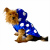 Mega Dots Blue Yağmurluk Kapşonlu Köpek Yağmurluğu