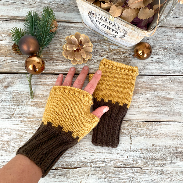Kahve Tonlarında Unisex Eldiven