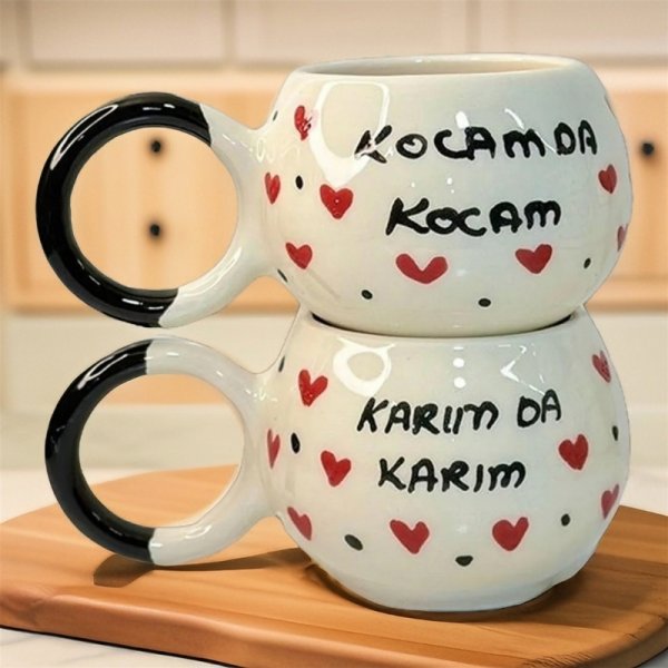 14 Şubat Temalı Sevgiler Günü 2 Li Kupa 