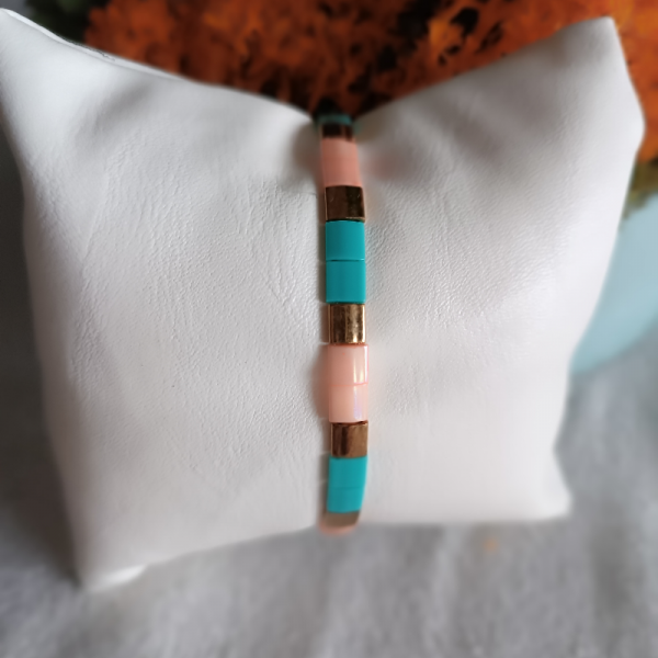 Pastel Tila Boncuk Bileklik