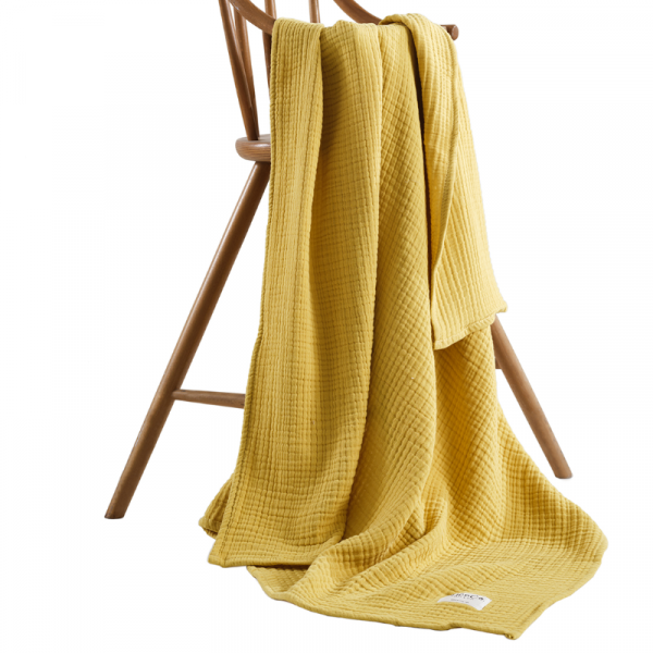 Tice Co. Sarı Four Battaniye (4 Kat Müslin) 100x110 Cm