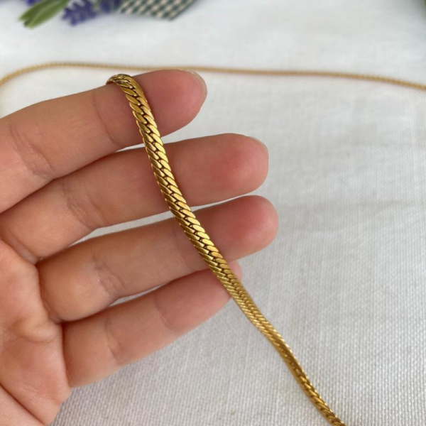 Koyu Gold İtalyan Zincir Kolye