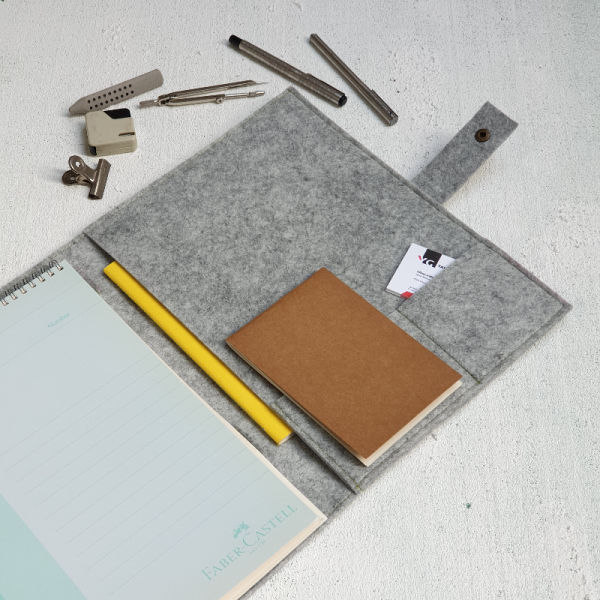 Renkli, A4 Keçe Defter Kılıfı, Ipad Kılıfı, Folio Cover, Çıtçıtlı Defter Kılıfı