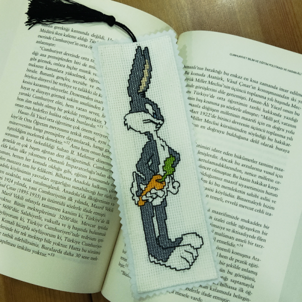 Bugs Bunny Kanaviçe Kitap Ayracı