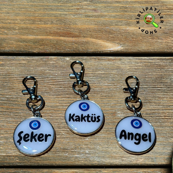 Kedi Köpek Epoksi Madalyon Künye İsimlik Karekodlu