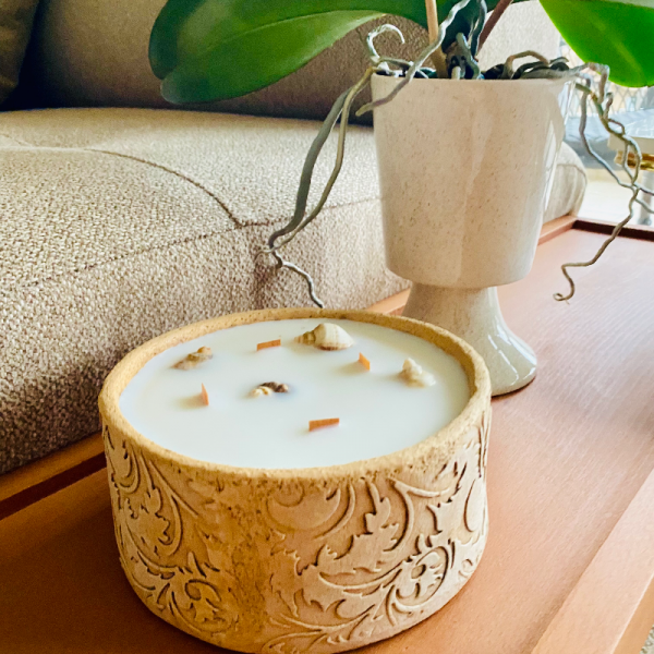 Doğal El Yapımı Soya Wax Lı Mum. Büyük Boy 
