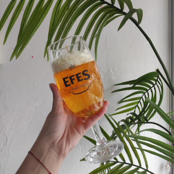 Bira Tasarımlı Doğal Soya Mum