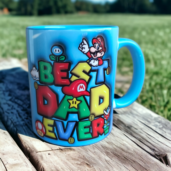 Mario Best Dad Tasarım Kupa