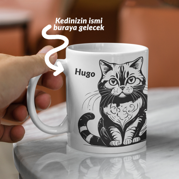 Sevgiliye Hediye: Sevimli Yoldaş Kedi Kupası