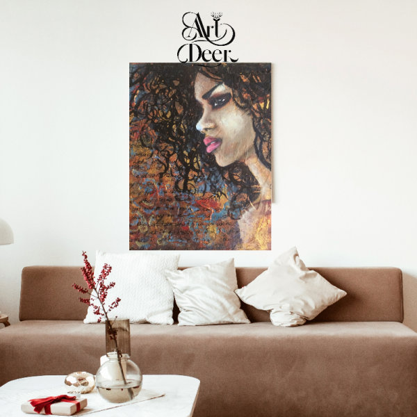 Curly - Akrilik Tablo 25*25