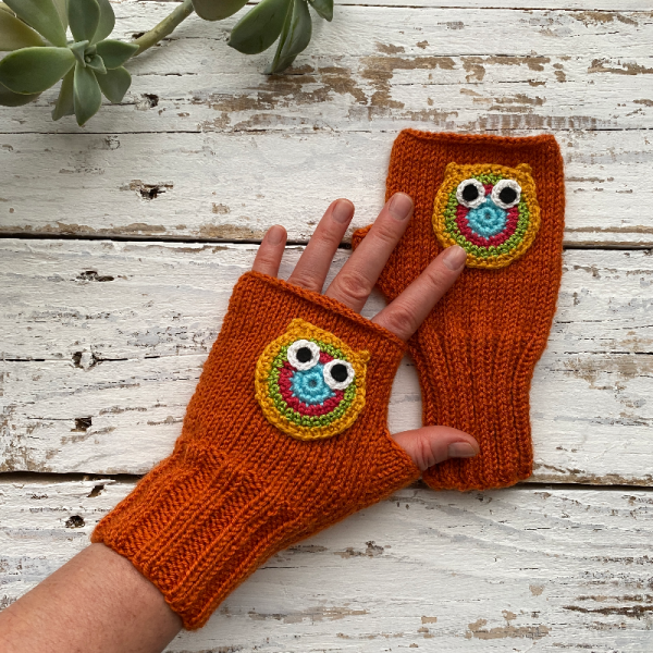 Baykuş Özel Tasarım Unisex El Örgüsü Eldiven