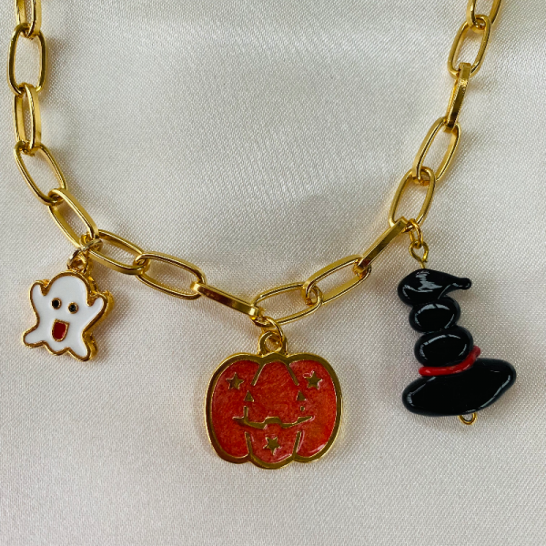 Halloween Charm Zincir  Kolye
