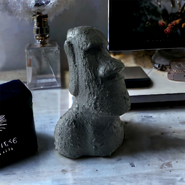 El Yapımı Beton Moai Paskalya Adası Dekoratif Heykel Hediyelik Ev Tasarım Dekoru