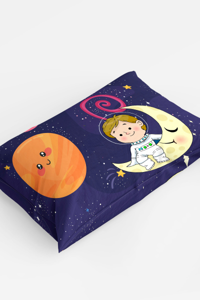 MonoHome Uzay 3D Pamuk Saten Bebek Nevresim Takımı