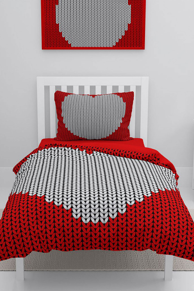 MonoHome Woven Heart 3D Tek Kişilik Nevresim Takımı