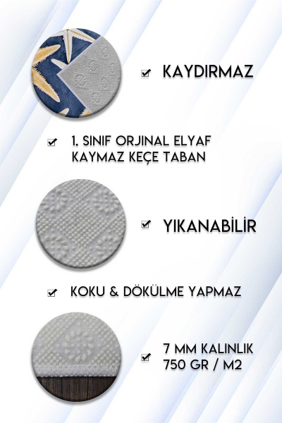Dekoratif Modern Tasarım Kaydırmaz Taban İkili Takım Banyo Paspası & Klozet Takımı-2 li