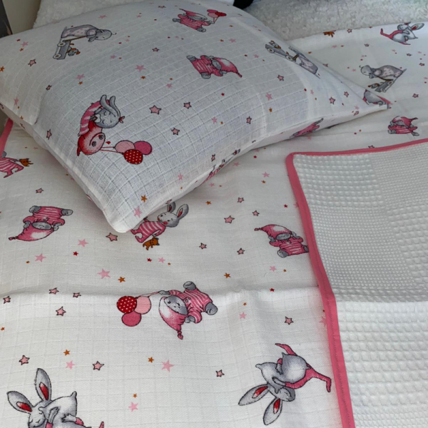 %100 Organik Bebek Ve Çocuk Pike Takımı
