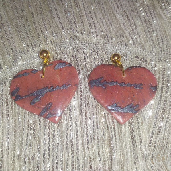 Love Polimer Kil Tasarım Küpe
