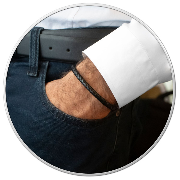 Unisex Kuzu Derisi Minimalist Bileklik