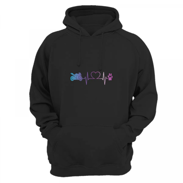 Kalp Atışı Baskılı Kalın Sweatshirt