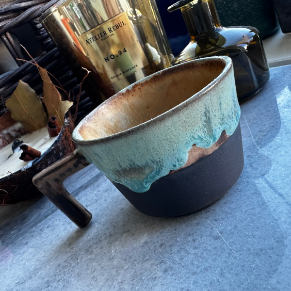 Turkuaz Kulplu Mug