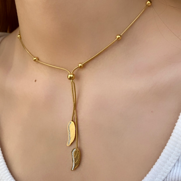  Vip Seri Çelik Gold Kolye