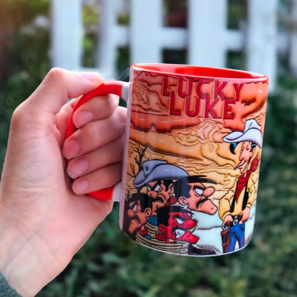  Redkit Ve Daltonlar Tasarım Kupa-lucky Luke Hediyelik Kupa Bardak