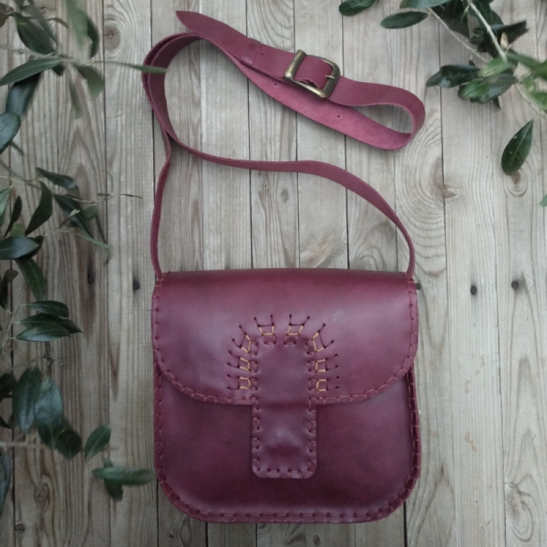 Bordo Omuz Çantası