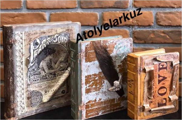 ahşap-kitap kutu orta boy