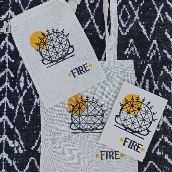 Fire (ateş) Kanvas Defter - Elementler Seri̇si̇