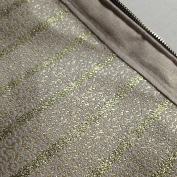 Golden Stripes - Altın Renkli Clutch Çanta