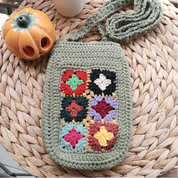 Öğretmenler Gününe Özel Bohem-vintage Motifli Mini Bag-telefon Cantasi