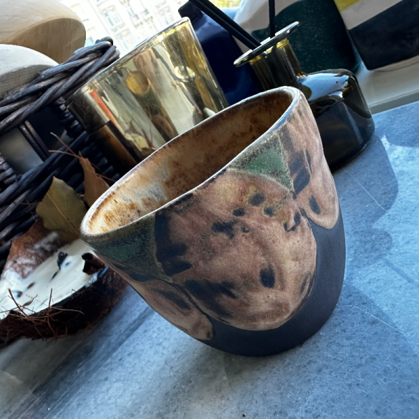 Bej Mat Etnik Desen Mug