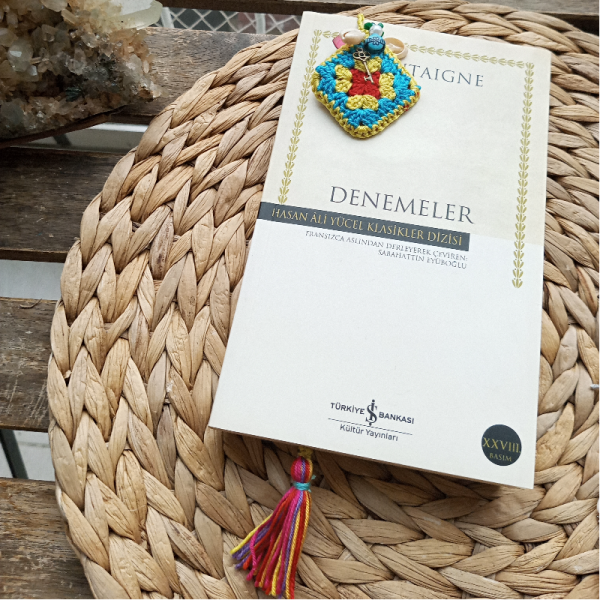 El Yapımı Motif Örgü Otantik Kitap Ayraci