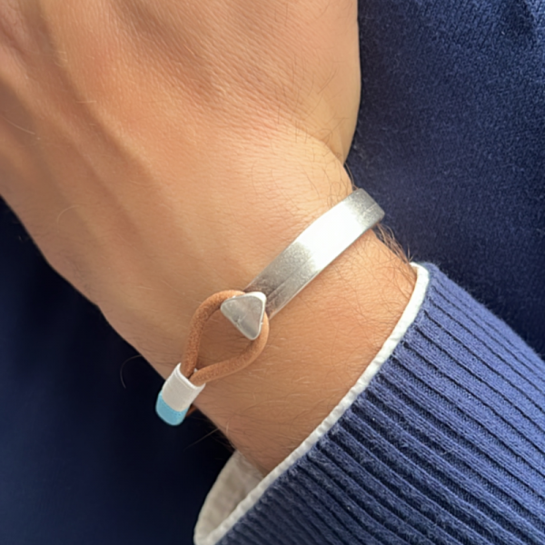 Kutcha Accessories Erkek Deri El Yapımı Bileklik