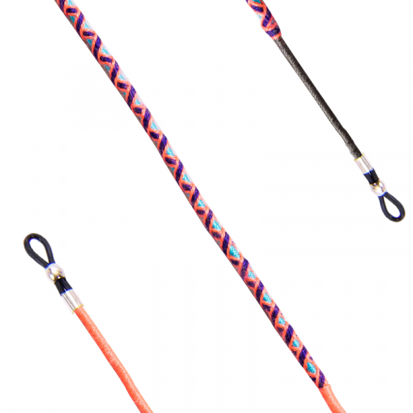 Hippi Drop Çok Renkli 70 Cm El Emeği Örgülü Özel Tasarım Yapılı Unisex Gözlük İpi Aksesuarı