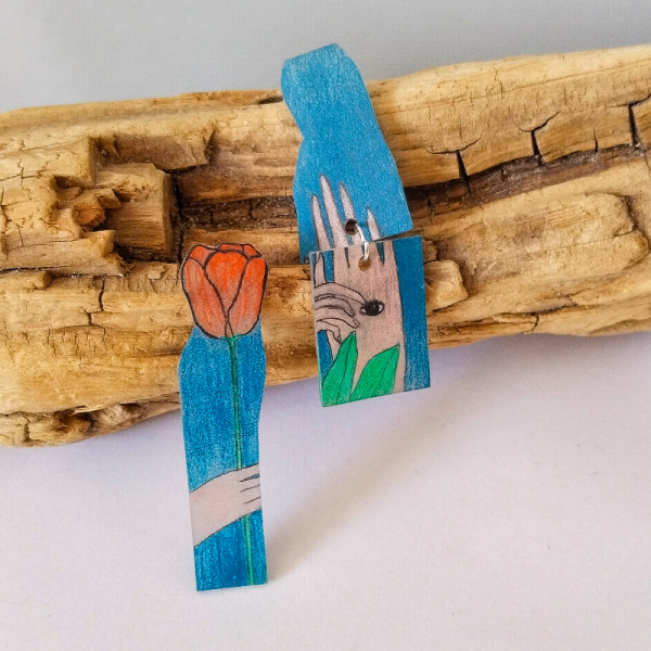 Magic Paper Art ( His ) Küpeler 