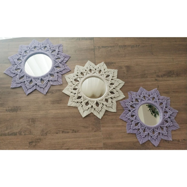 3'lü Mimoza Ayna Set