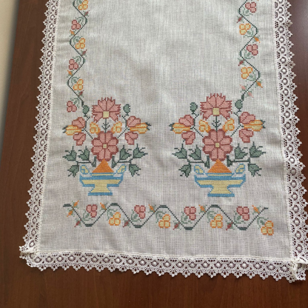 Çiçek Sepeti Runner (ranır) / Masa Örtüsü