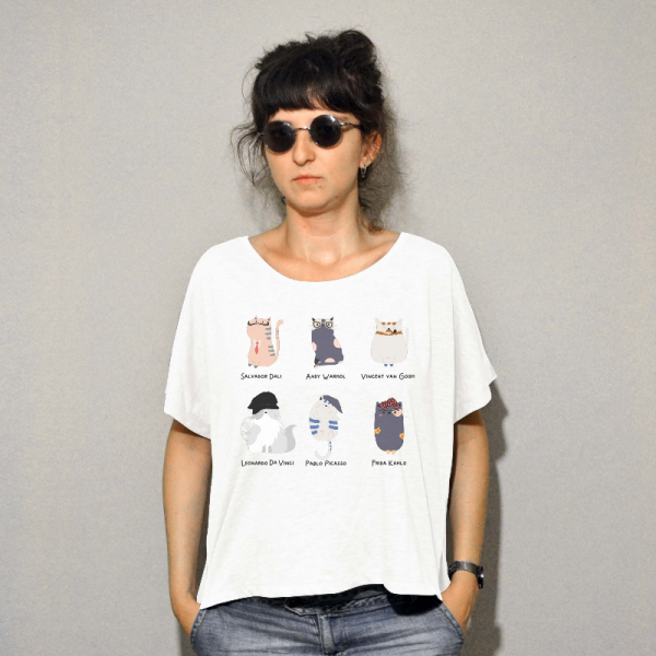 Artist Kedi ( Beyaz-gri-siyah Seçenekli)