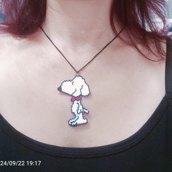 Miyuki Boncuk Snoopy Kolye