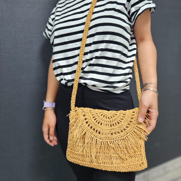 Hasır Clutch Çanta