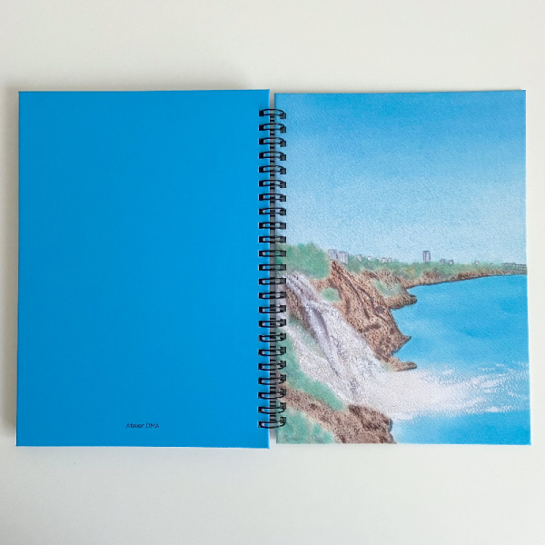 Aşağı Düden Şelalesi - İsme Özel A5 Spiralli Defter