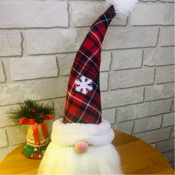 Yılbaşı Şans Cücesi  - Gnome (ekoseli)