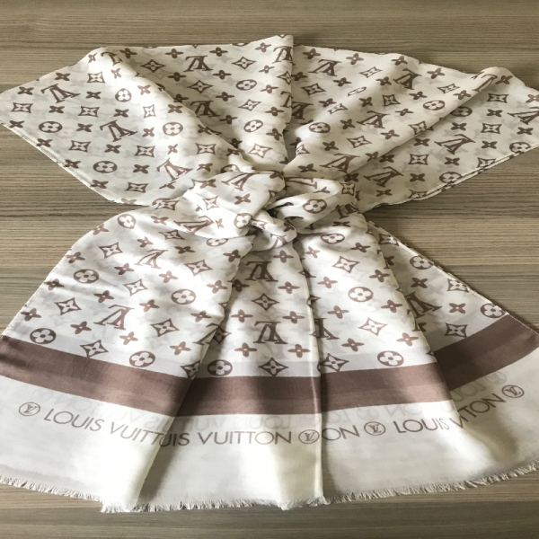 Louis Vuitton Krem Bej Şal 