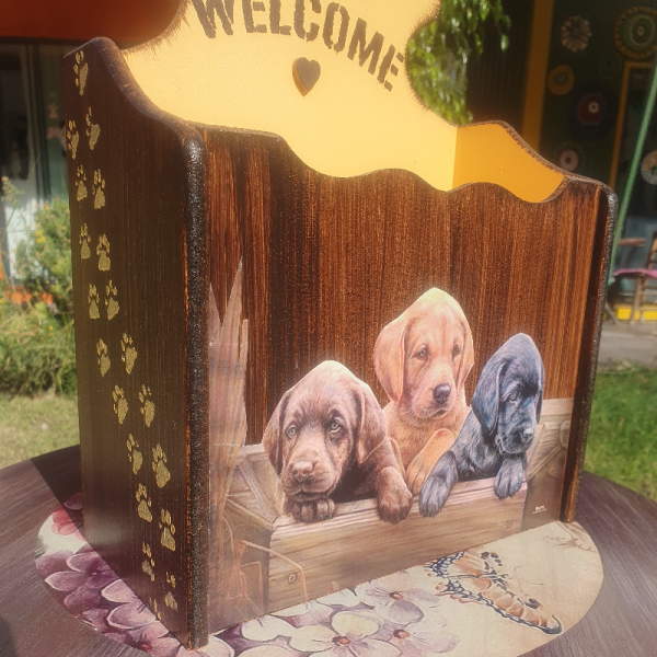 Kapı Önü Gazetelik Köpekli