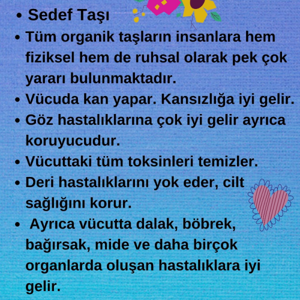 Pembe Kuvars Taşı & Sedef Kolye 